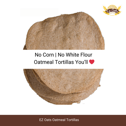 Original Oatmeal Tortillas | 4 Packs of 8 Tortillas (32 Tortillas)